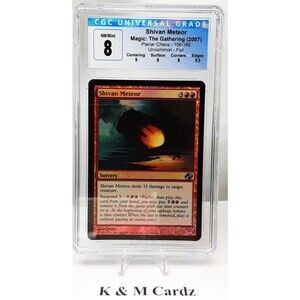 MTG - Planar Chaos - Shivan Meteor - Foil - Graded - CGC 8.0